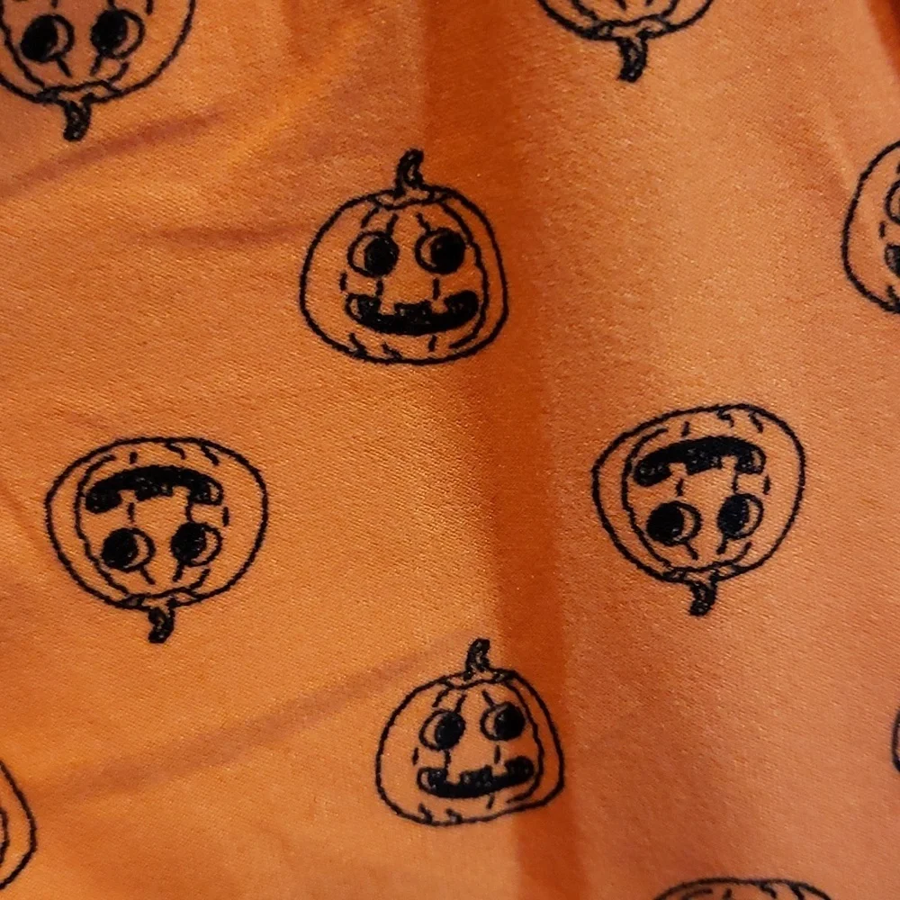 Peanuts Plush Ruffled Long Sleeve Top with Pumpkin Print Leggings, 18M